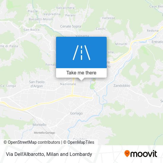 Via Dell'Albarotto map