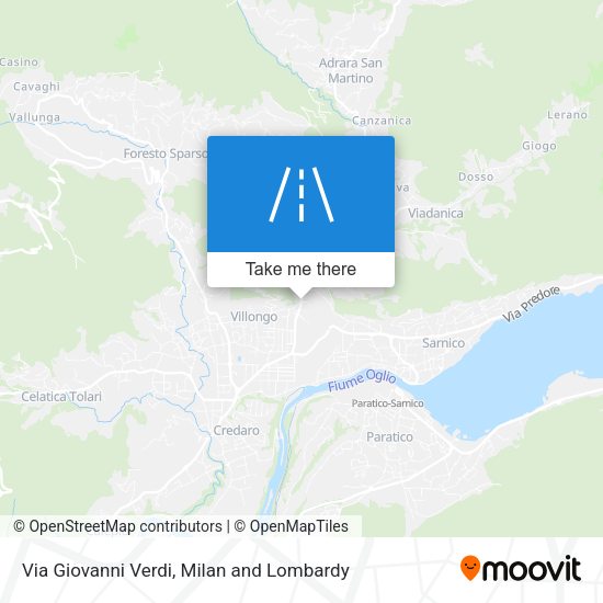 Via Giovanni Verdi map