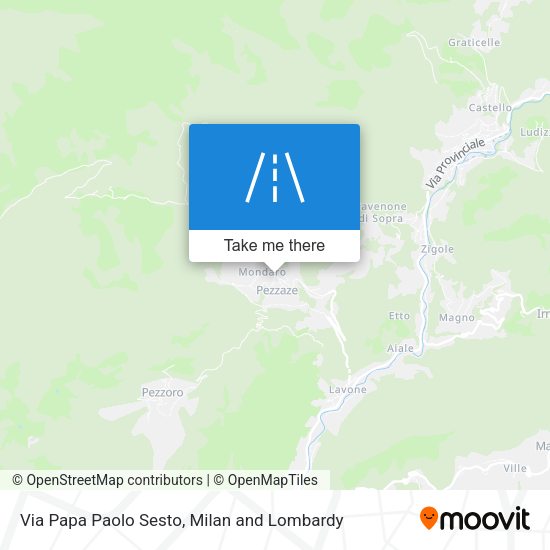 Via Papa Paolo Sesto map