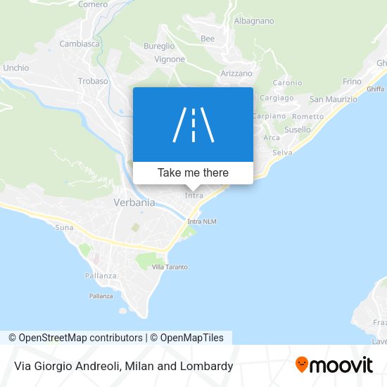Via Giorgio Andreoli map