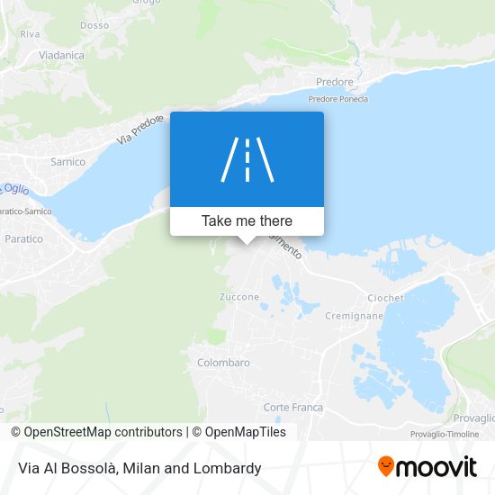 Via Al Bossolà map