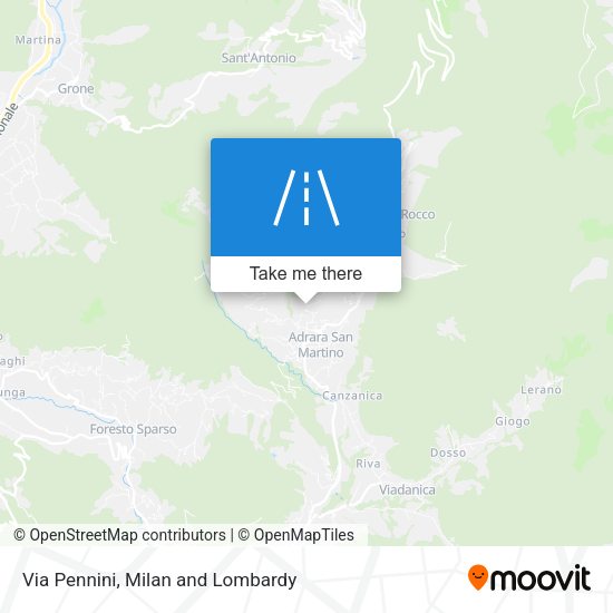 Via Pennini map