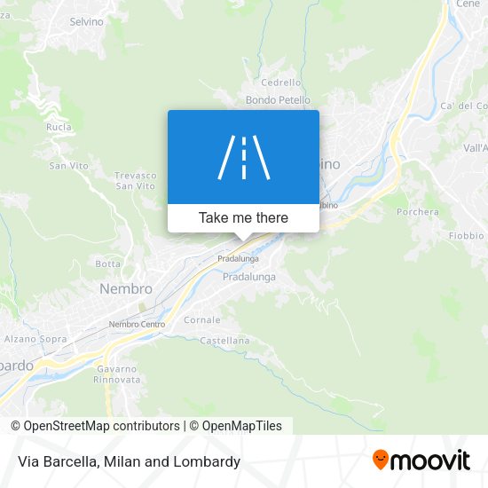 Via Barcella map