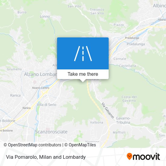 Via Pomarolo map