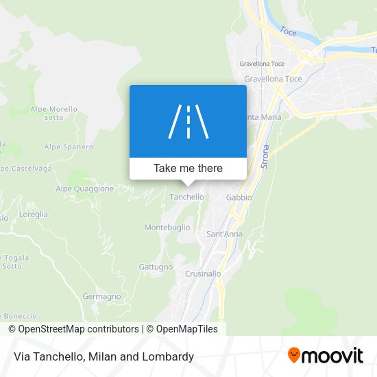 Via Tanchello map
