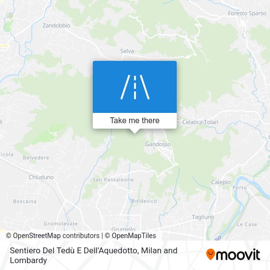 Sentiero Del Tedù E Dell'Aquedotto map