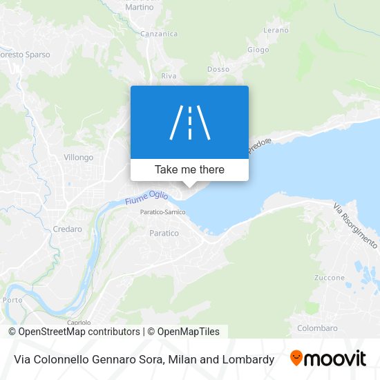 Via Colonnello Gennaro Sora map