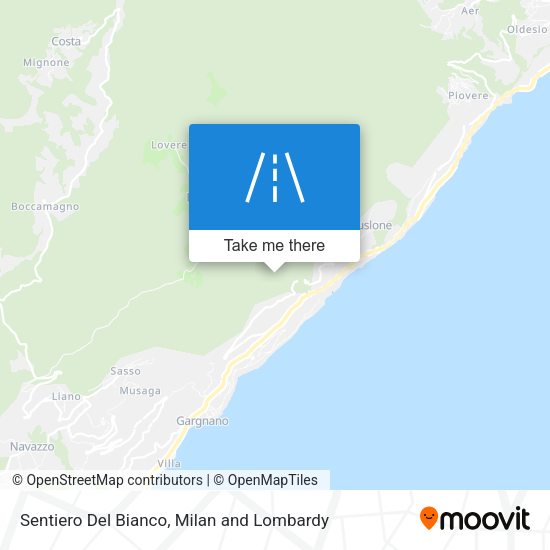 Sentiero Del Bianco map