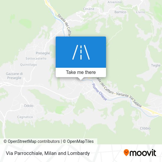 Via Parrocchiale map