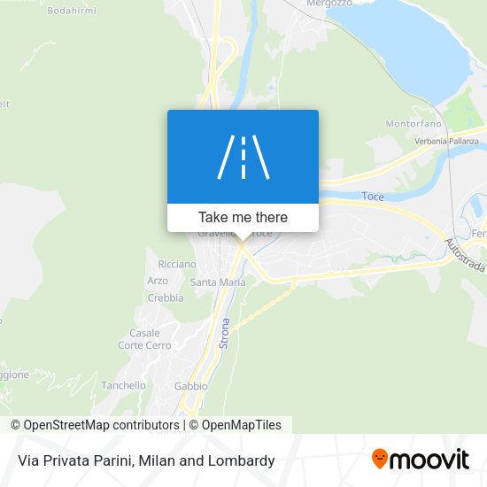 Via Privata Parini map