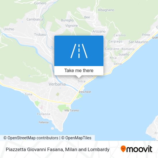Piazzetta Giovanni Fasana map