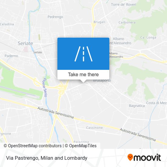 Via Pastrengo map