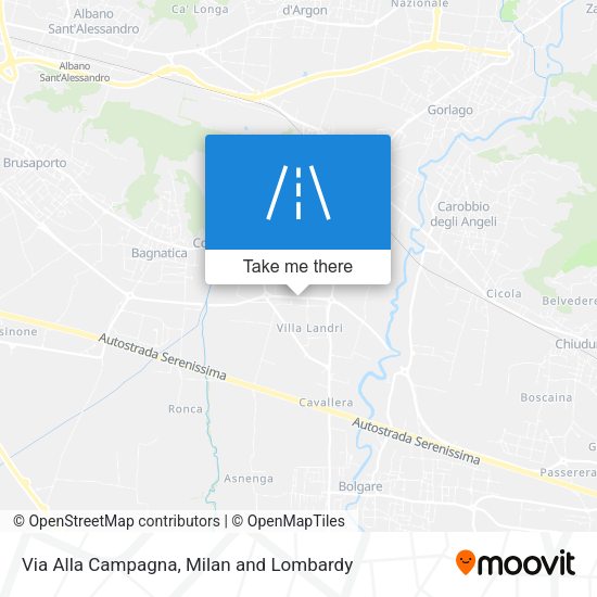 Via Alla Campagna map