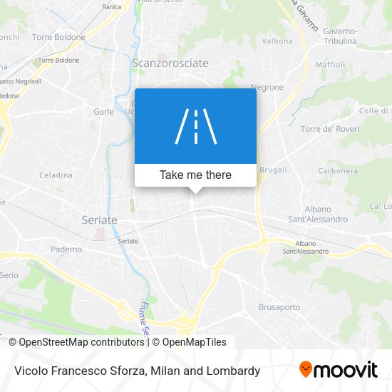 Vicolo Francesco Sforza map