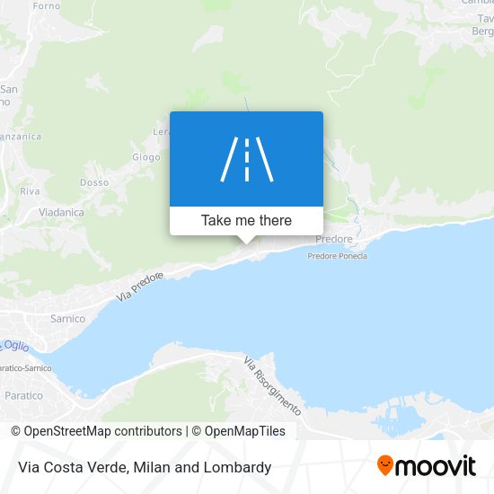 Via Costa Verde map