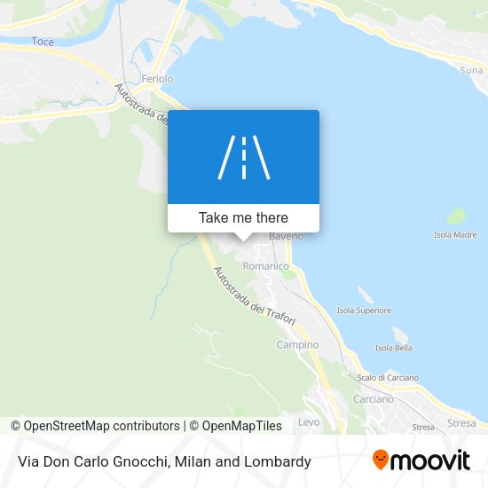 Via Don Carlo Gnocchi map