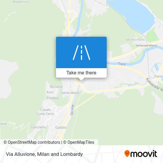 Via Alluvione map