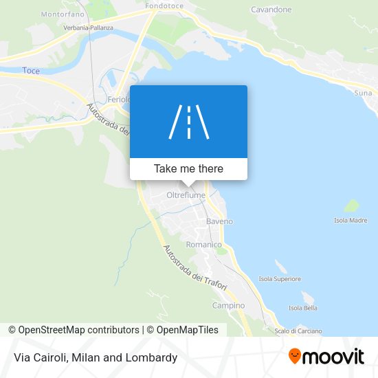 Via Cairoli map