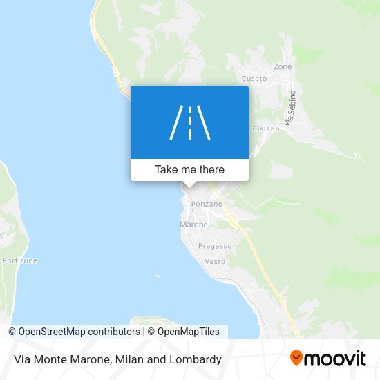 Via Monte Marone map