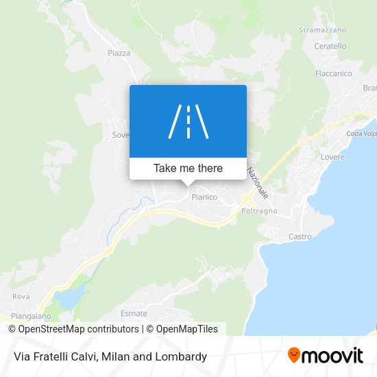 Via Fratelli Calvi map