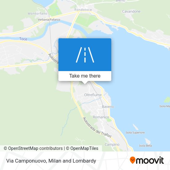 Via Camponuovo map