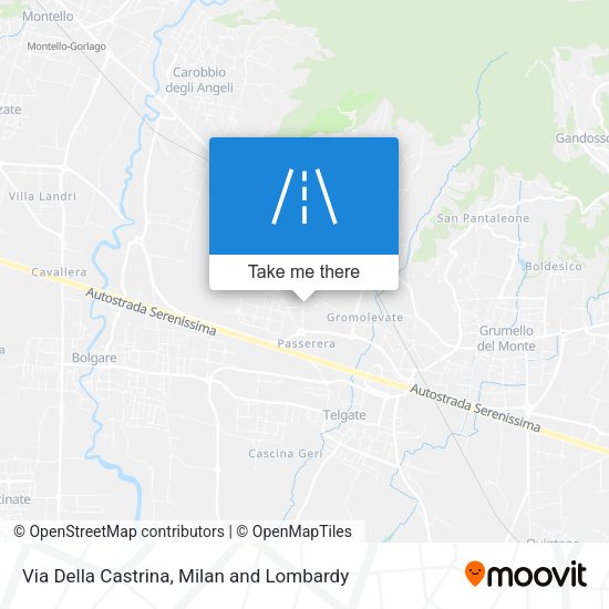 Via Della Castrina map