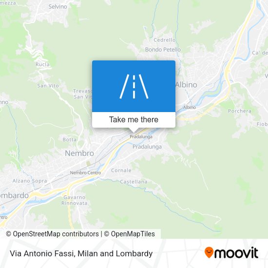 Via Antonio Fassi map