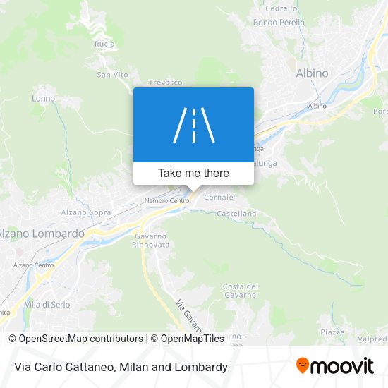 Via Carlo Cattaneo map