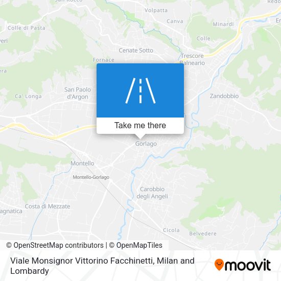 Viale Monsignor Vittorino Facchinetti map