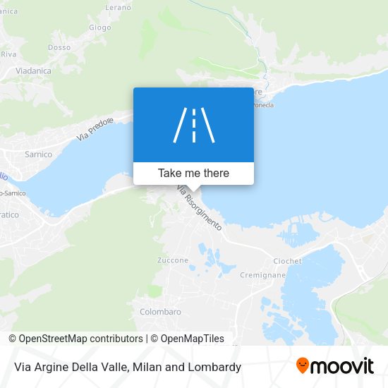 Via Argine Della Valle map