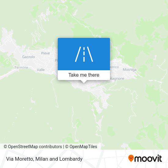 Via Moretto map