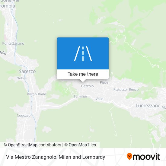 Via Mestro Zanagnolo map