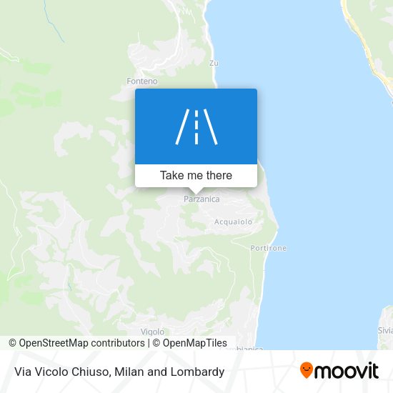 Via Vicolo Chiuso map