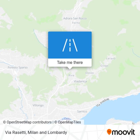 Via Rasetti map