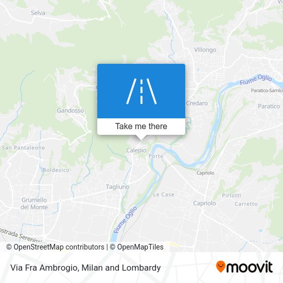 Via Fra Ambrogio map