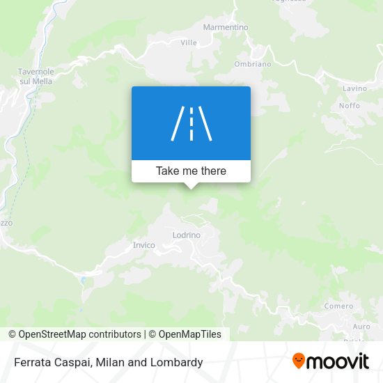 Ferrata Caspai map