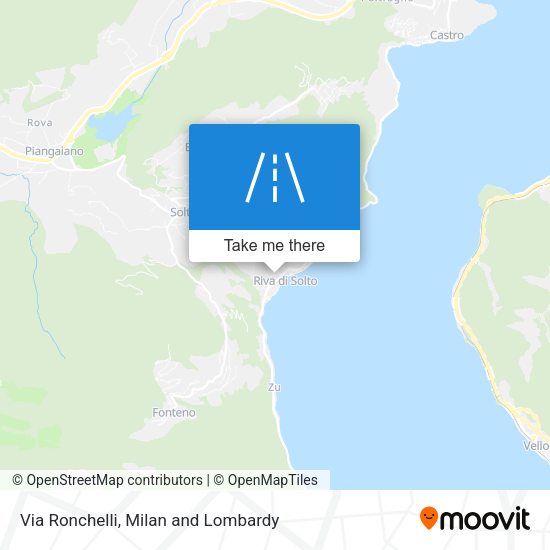 Via Ronchelli map