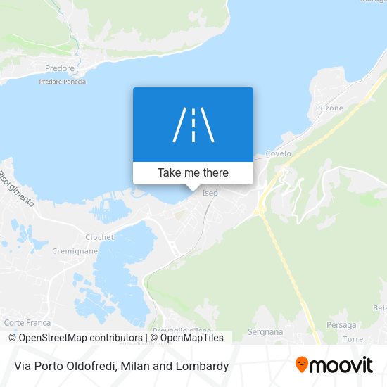 Via Porto Oldofredi map