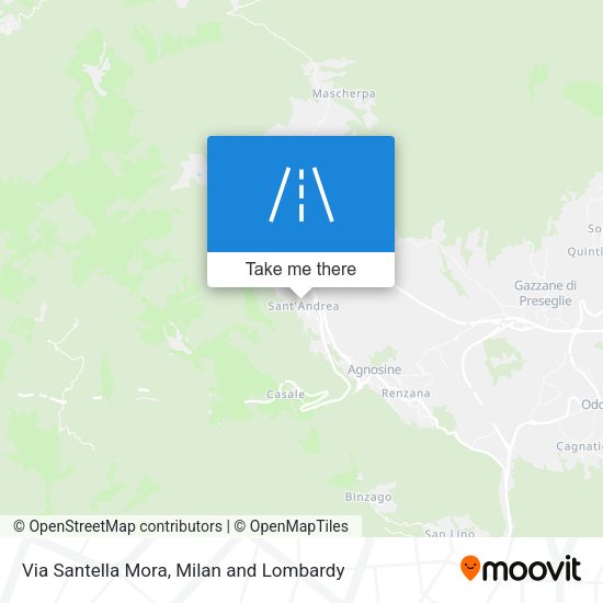 Via Santella Mora map