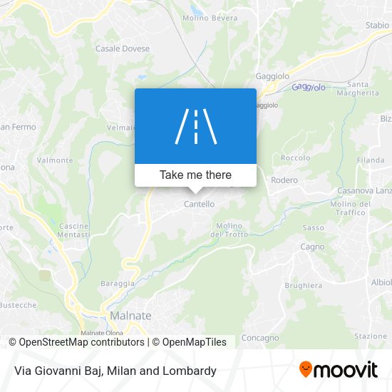 Via Giovanni Baj map