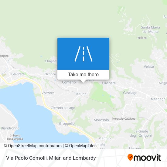 Via Paolo Comolli map