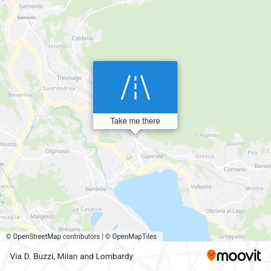 Via D. Buzzi map
