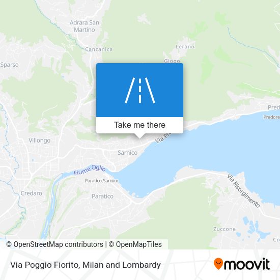 Via Poggio Fiorito map