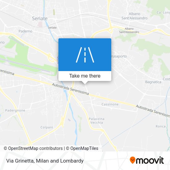 Via Grinetta map