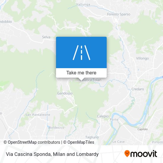 Via Cascina Sponda map