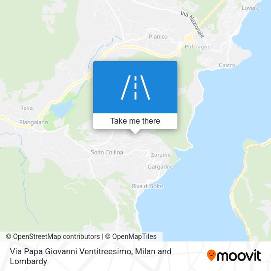 Via Papa Giovanni Ventitreesimo map