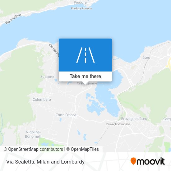 Via Scaletta map