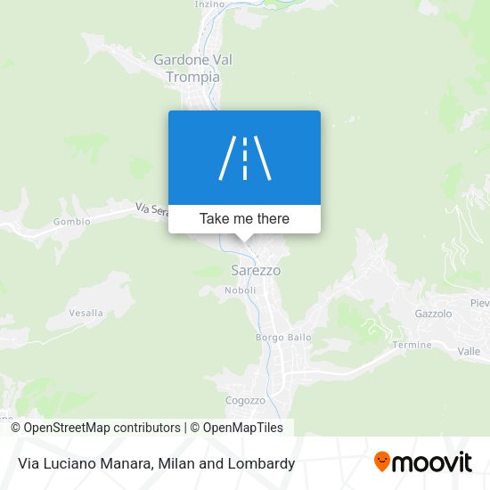 Via Luciano Manara map