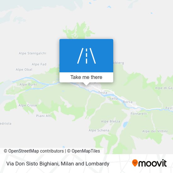 Via Don Sisto Bighiani map