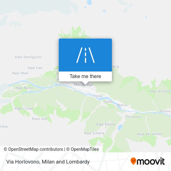 Via Horlovono map
